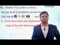 2. Core Java Interview Questions | Java 8 Stream Interview Questions | Complete Course for Job