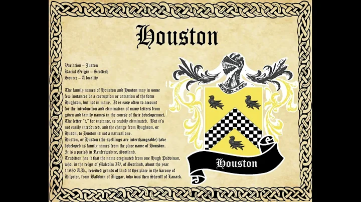 Houston Surname Family History and Coat of Arms