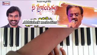 Sangeetha Naadamutho సగత నదమత Song On Keyboard Abhishek Melodies.