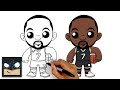 How To Draw Kevin Durant 🏀 Brooklyn Nets