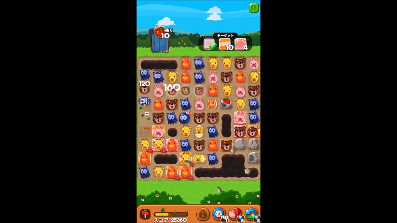 LINE ポコポコ』攻略・ステージ544のコツ＆白花・星花クリア動画