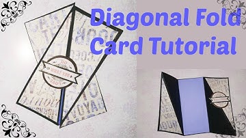 Diagonal Fold Card Tutorial | Scrapbook ideas | Stylingart