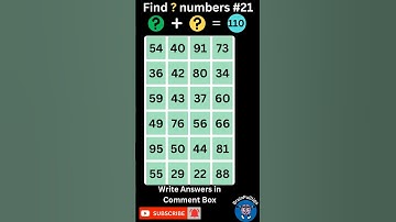 Find ? numbers | Only a genius could find all the numbers | Hard Level