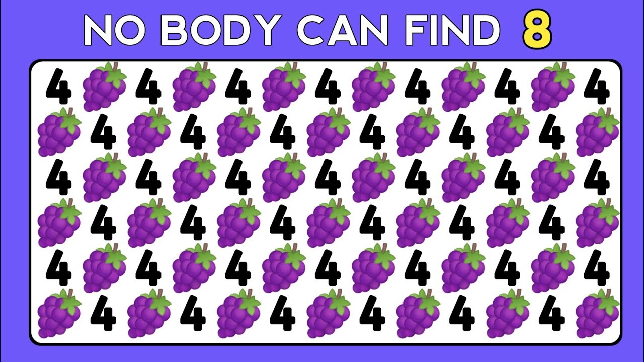 Find The Odd One Out - Improve Your Brain 🧠 Memory - Number & Letter ...