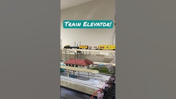 Made a train elevator out of an old 3D Printer! #modeltrains #hoscale #trains #trainsofinstagram