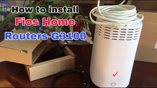 Richierich-how to install Fios Home Routers G3100 #fiostv #verizon #routersg3100 #jerseyshoreboy