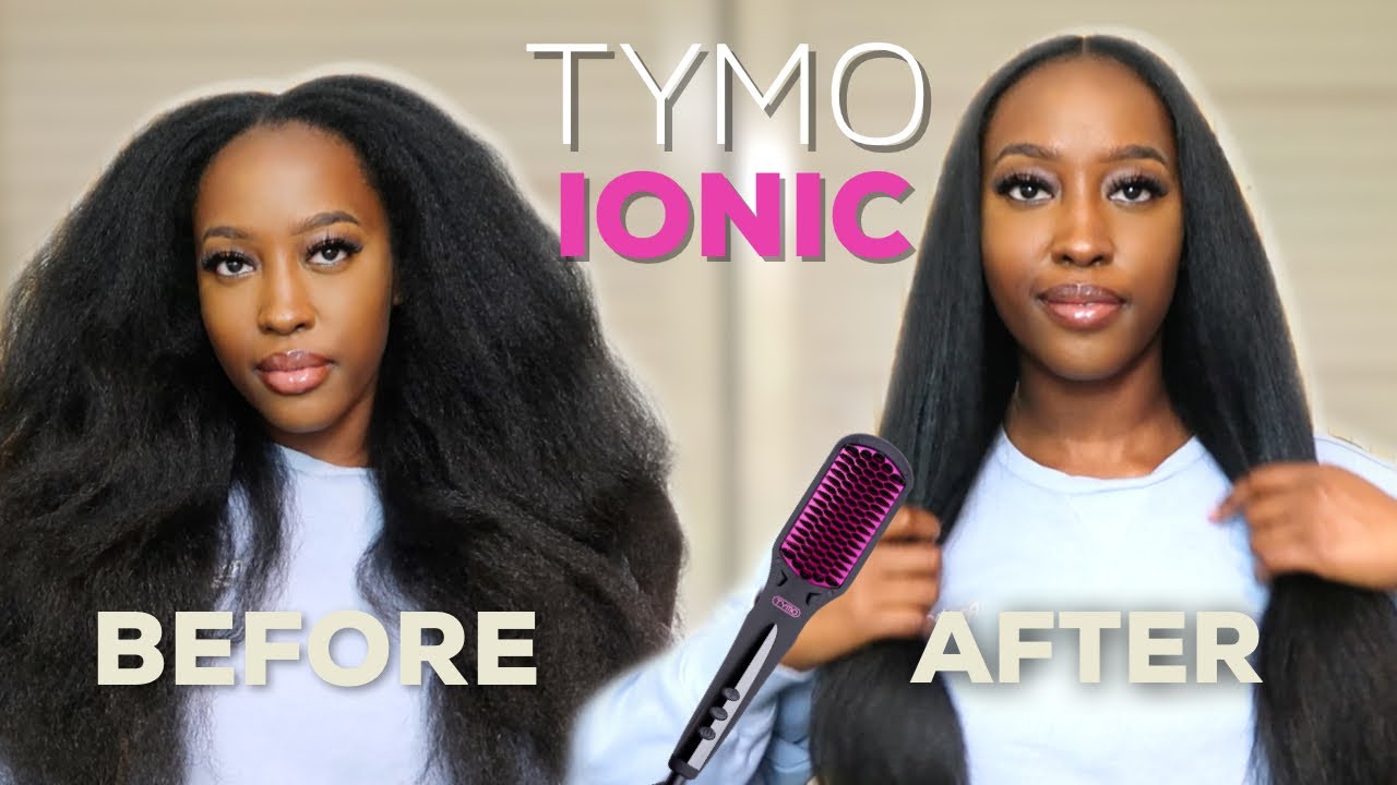 *NEW* TYMO IONIC STRAIGHTENING BRUSH VS TYPE 4 NATURAL HAIR DOES IT