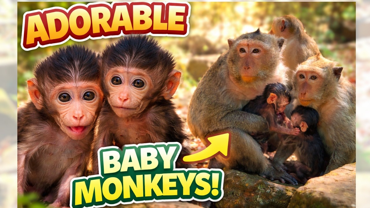 Lovely Monkey Family 🐒  