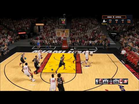 PS4 NBA 2K15 Trail Blazers Vs Heat L Full Game L My Career 1080P 