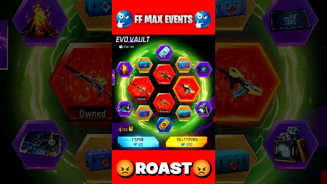 FREE FIRE ALL EVENTS ROAST 😬 | 