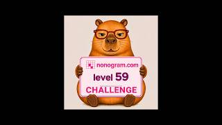 Nonogram.com Level 59 — Challenge  #mobilegaming #puzzle #nonogram #challengelevel