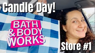 SHOP WITH ME BATH AND BODY WORKS CANDLE DAY PLUS BATH AND BODY WORKS CANDLE DAY HAUL 2021 VLOGMAS