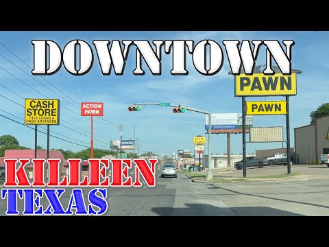 Killeen - Texas - 4K Downtown Drive