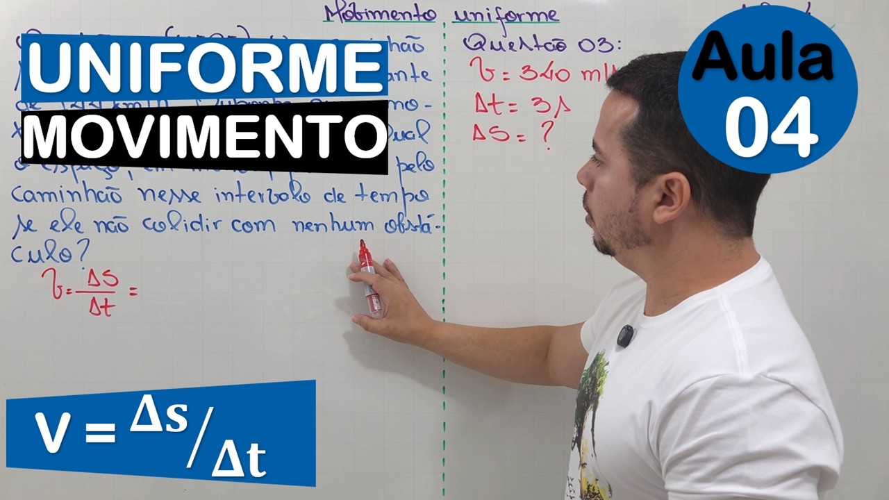 CURSO DE MOVIMENTO UNIFORME | AULA 04 | CÁLCULO DA VELOCIDADE