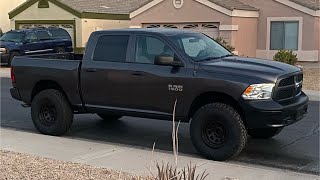 Ram 1500 with 37” wheels on less than  $200 lift