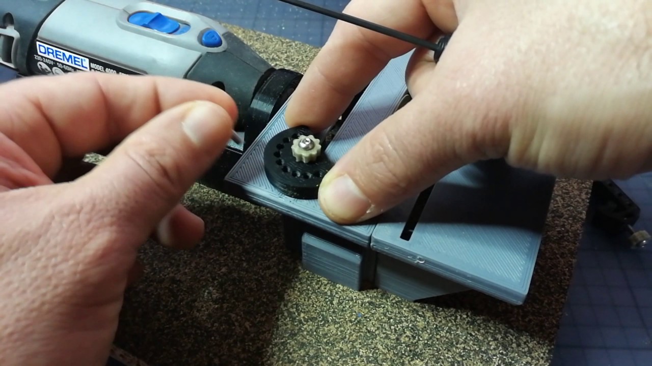 Table Saw For Dremel 4000 With Drill Bracket Fixed By Oikos Thingiverse