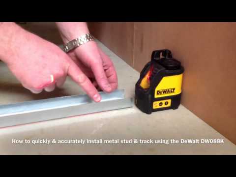 How To Lay Stud And Track Work Using DeWalt DW088K