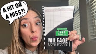 Mileage Log Book: Auto Mileage Journal, Odometer Tracker Logbook for Business Review