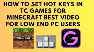 How to set hotkey in tc games | tc games #minecrat #tcgames