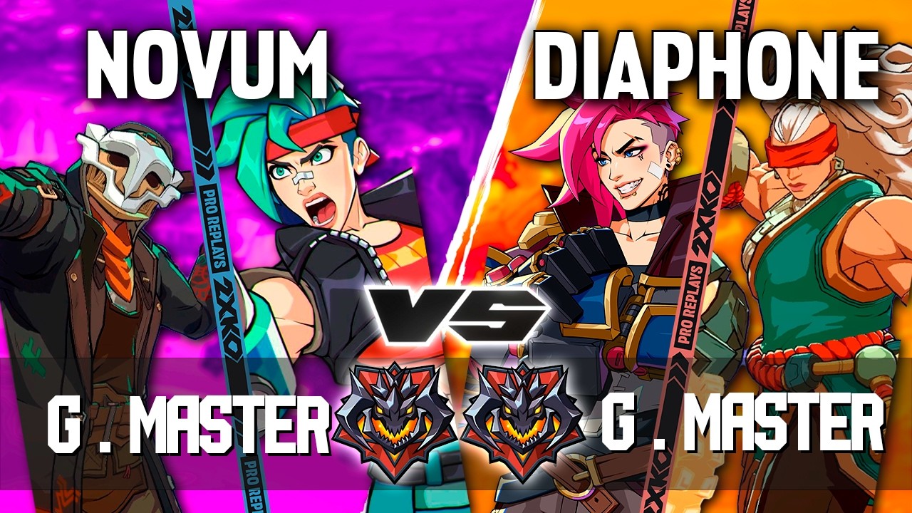 2XKO ▰ NOVUM (Vi-Ekko) vs DIAPHONE (Vi-Illaoi) ▰ 2XKO Pro level replays