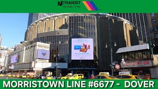 NJ Transit Train 6677 Morristown Line to Dover Boarding Call Announcements at New York Penn Station 