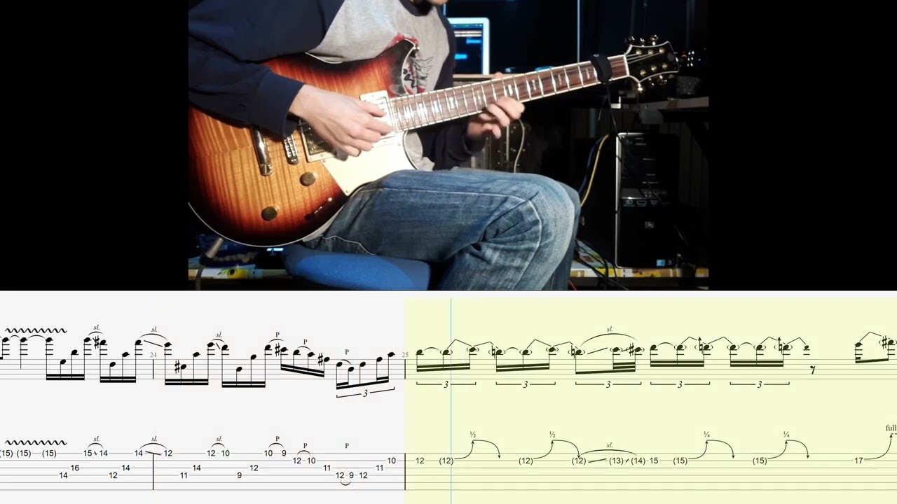 Matteo Mancuso TAB - playing 'Fred' (by Allan Holdsworth - FULL Transcription 