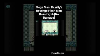 Mega Man: Dr.Wily's Revenge Flash Man Boss Fight-[No Damage] #megaman #retrogaming #capcom