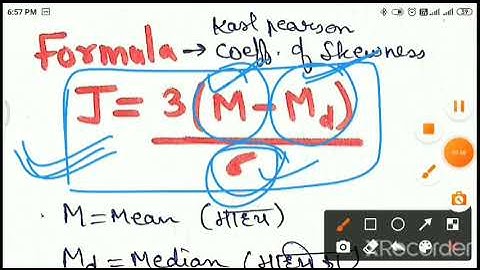 Statistics SKEWNESS | Full Video | Karl Pearson Skewness BOWLEY skewness coefficient