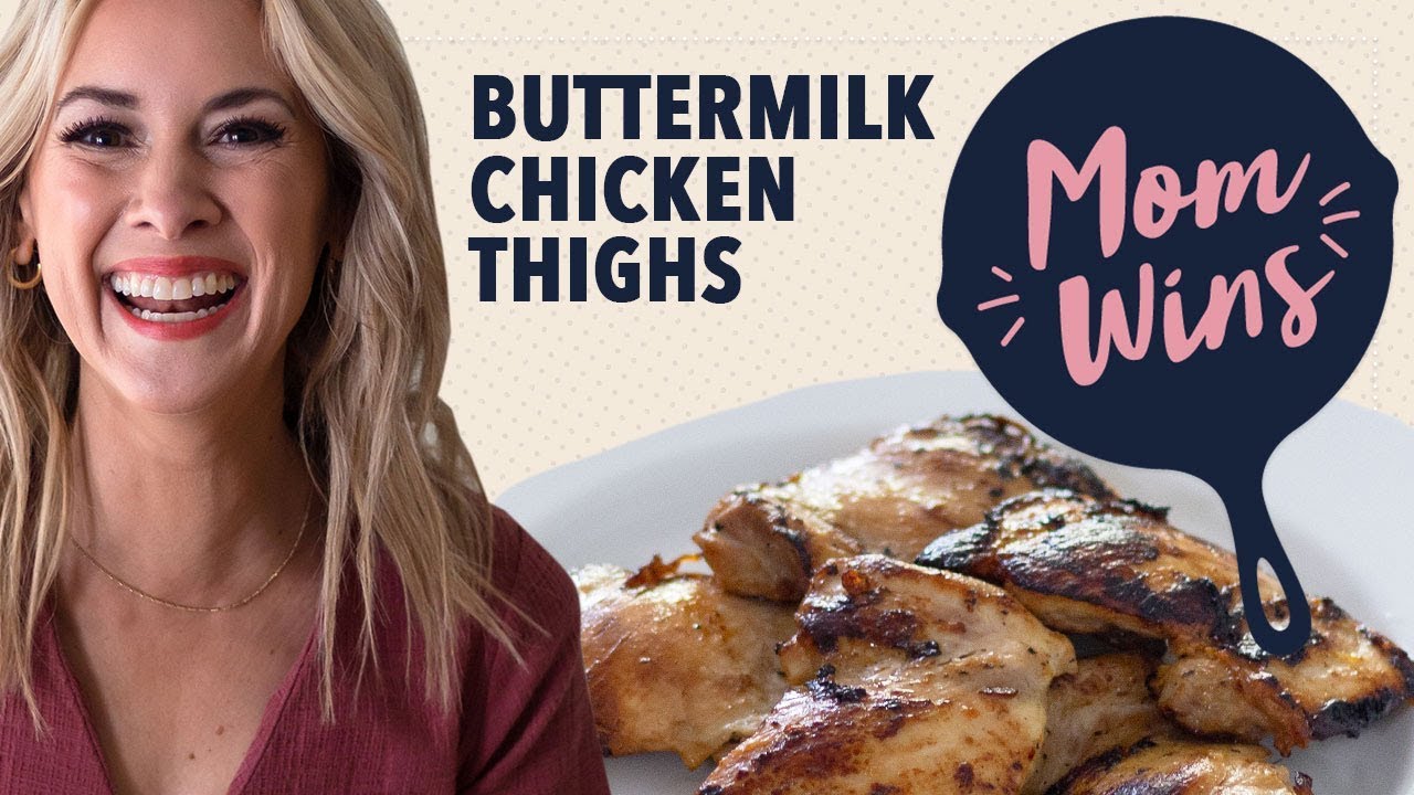 How to Make Buttermilk Brined Chicken Thighs with Bev Weidner | Mom Wins | Food Network