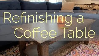 Refinishing a Coffee Table - The Craftsman Blog