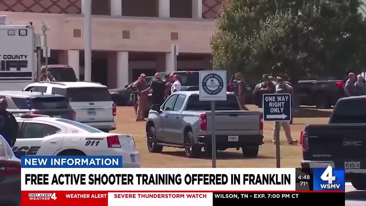 Free active shooter training offered in Franklin - YouTube