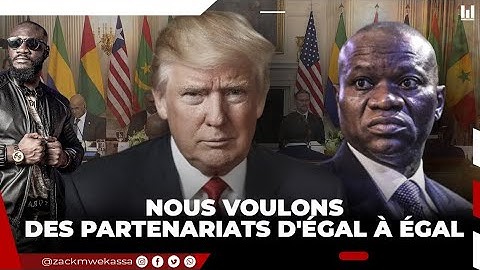 LE DISCOURS INATTENDU de  OLIGUI NGUEMA  et BASSIROU  FAYE   À TRUMP : LES ATTENTES ET LES DÉFIS