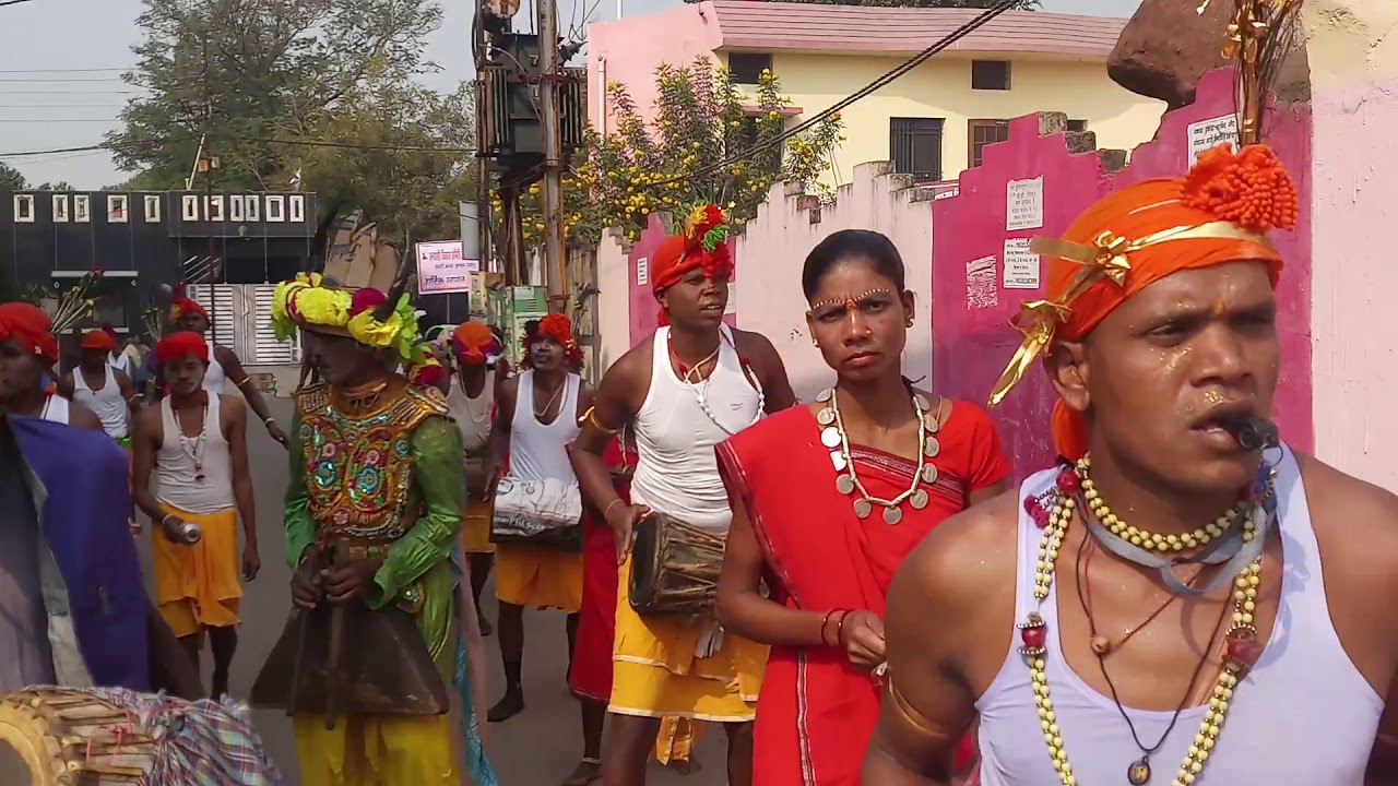 बस्तर का आदिवासी मांदर नृत्य। Tribal Dance of Baster Tribe in