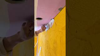 Wall Ceiling Corner Joint Finishing | Putty Leveling Trick | Perfect Smooth Finish