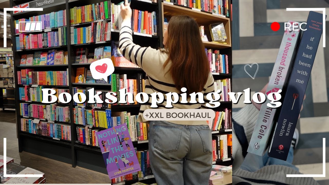 Bookshopping vlog + haul 🌻✨Komm Bücher shoppen mit mir!
