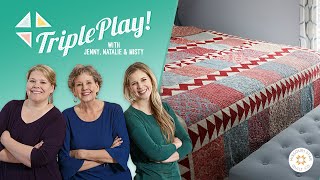 Triple Play: 3 Fabulous Pieced Sashing Ideas with Jenny Doan of Missouri Star (Video Tutorial) screenshot 3