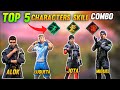 Top 5 Best characters Skill Combo For All Players In Free Fire | Tips And Tricks