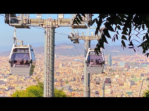 Awesome Barcelona Views! Riding The Montjuïc Cable Car