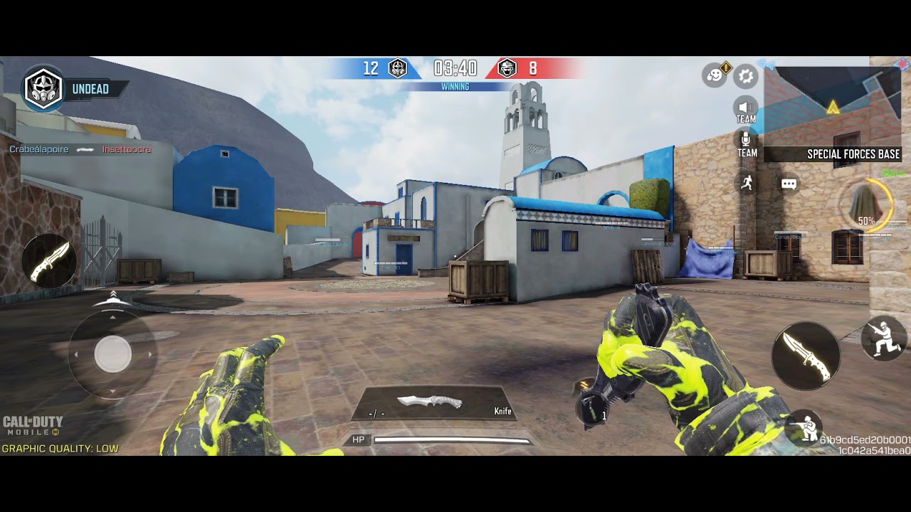 Games playe video of Call Duty