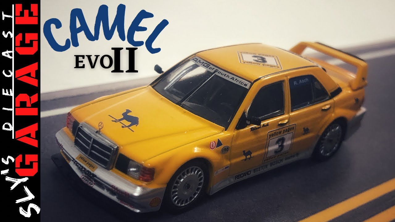 MINI GT Mercedes Benz 190E 2.5-16 Evo II Camel | 1/64 Diecast Cars Unboxing