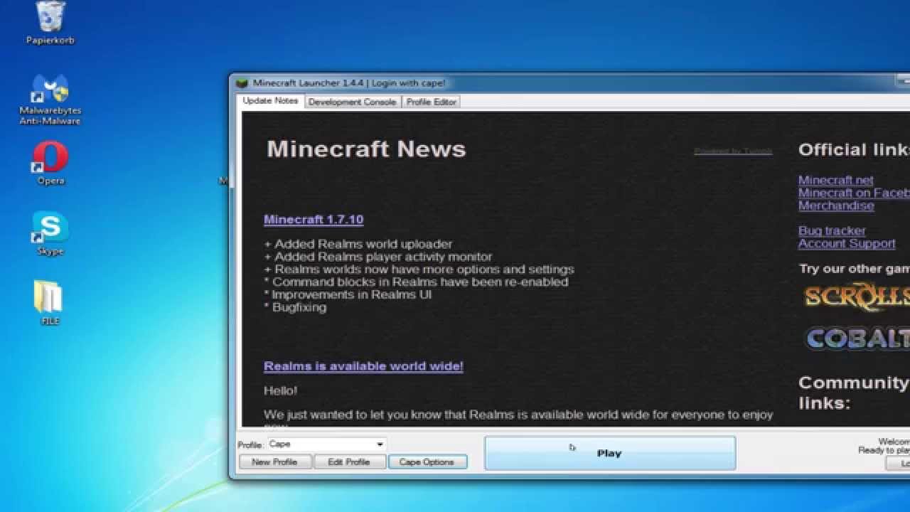 cracked minecraft 1.7.10 cracked launcher download