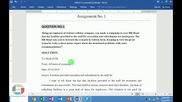 ENG201 Assignment solution fall 2018 youtube