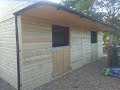 Building a wooden horse stables stable build company