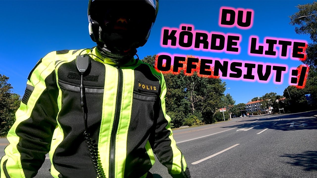 Blir stoppad av MC-Polis