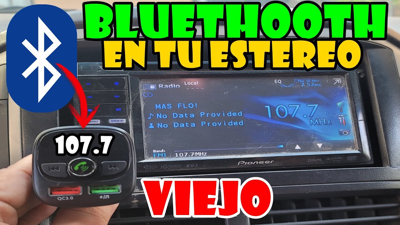 Como Ponerle Bluetooth a un Estéreo de Carro (Auto) y de Casa con Auxiliar  (AUX) Super Fácil 