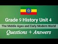 Grade 9 History Unit 4 The Middle Ages And Early Modern World Questions With Answers