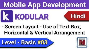 Android App making in Kodular without coding | Tutorial - 03 | Android app kaise banaye | TechNow
