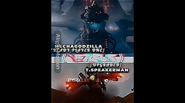 MECHAGODZILLA VS TITAN SPEAKERMAN|#short #shorts #edit #skibiditoilet #monsterverse #godzilla #fypシ