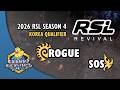 Rogue vs sOs - ZvP | 2026 RSL Season 4: Korea Server Qualifier | StarCraft 2 Tournament