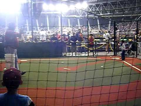 Chori at Chase field batting cage. 3